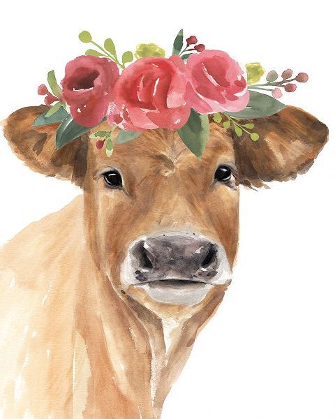 Flowered Cow I