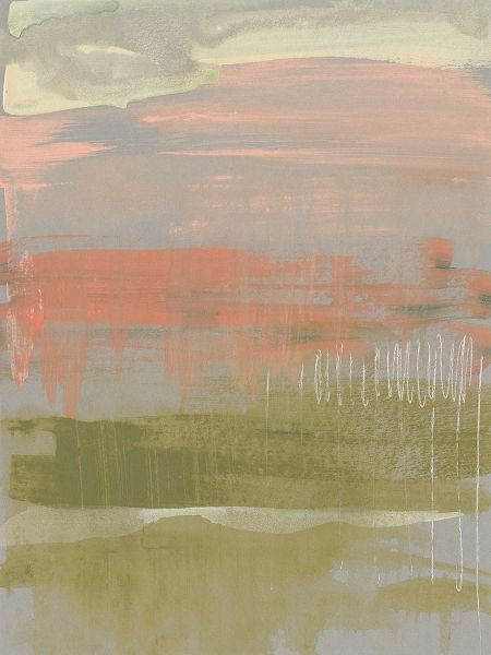 Coral and Olive Striations II