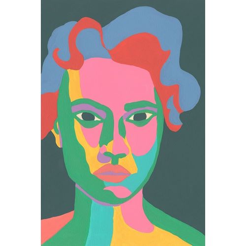 Moore, Regina 아티스트의 Colorblock Face II 작품