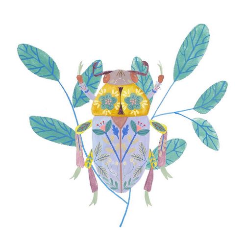 Wang, Melissa 아티스트의 Floral Beetles III 작품
