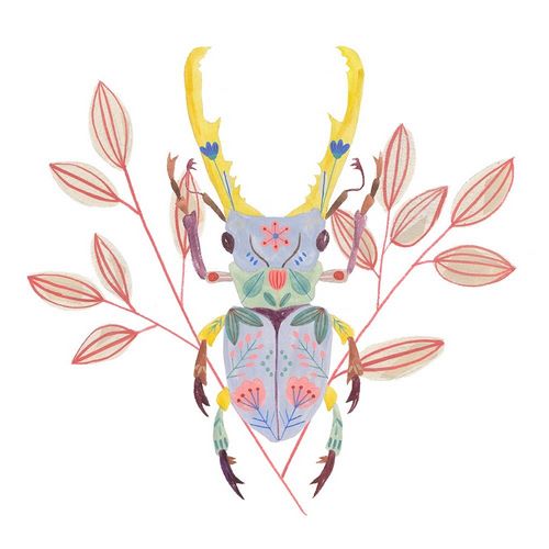 Wang, Melissa 아티스트의 Floral Beetles V 작품