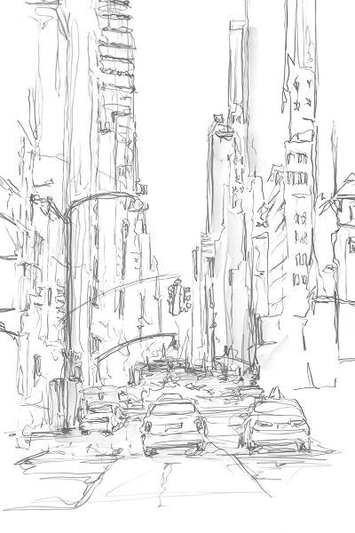 Harper, Ethan 아티스트의 Pencil Cityscape Study IV 작품
