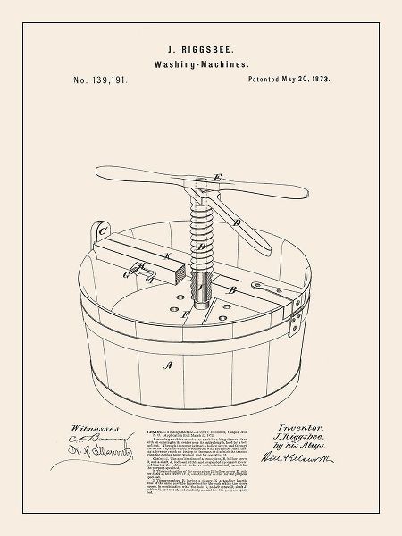 Barnes, Victoria 아티스트의 Laundry Patent III 작품