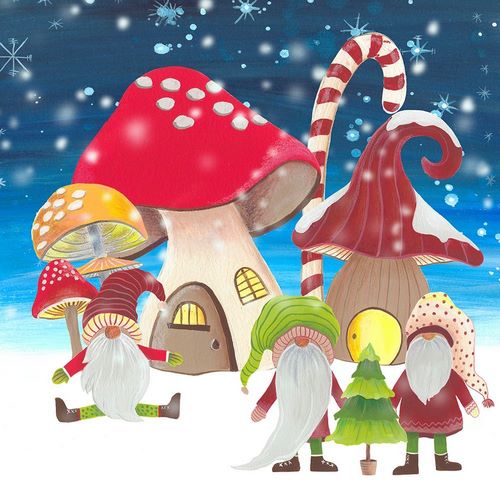 Moore, Regina 아티스트의 Christmas Gnomes I 작품