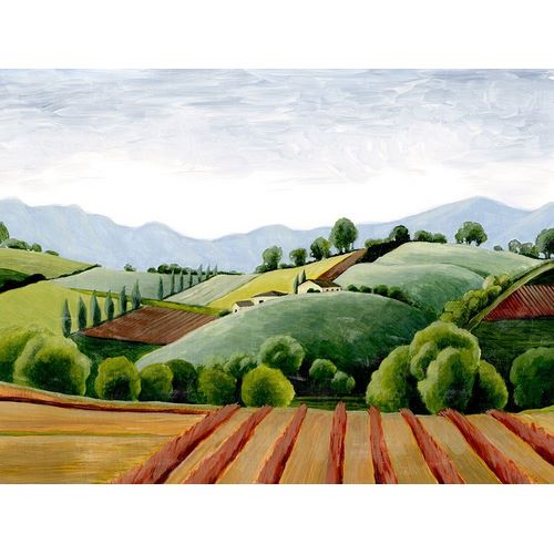 Popp, Grace 아티스트의 Tuscan Valley Sketch III 작품