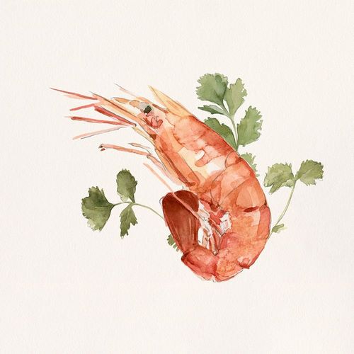 Caroline, Emma 아티스트의 Shrimp for Dinner II 작품