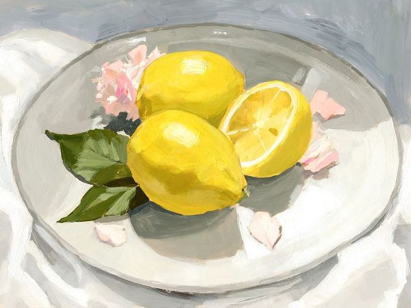 Barnes, Victoria 아티스트의 Lemons on a Plate I 작품
