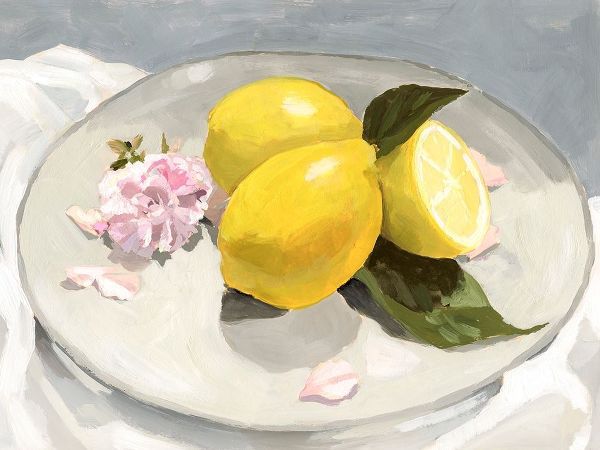 Barnes, Victoria 아티스트의 Lemons on a Plate II 작품