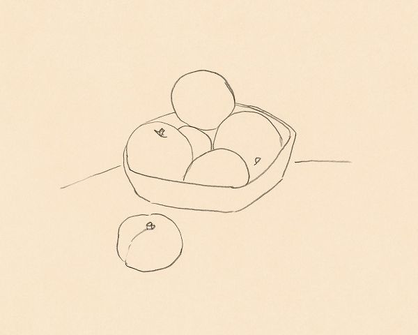 Barnes, Victoria 아티스트의 Fruit Line Drawing I 작품