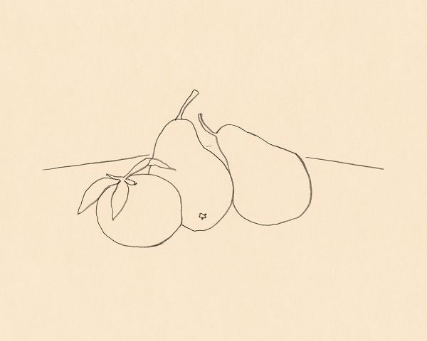 Barnes, Victoria 아티스트의 Fruit Line Drawing IV 작품