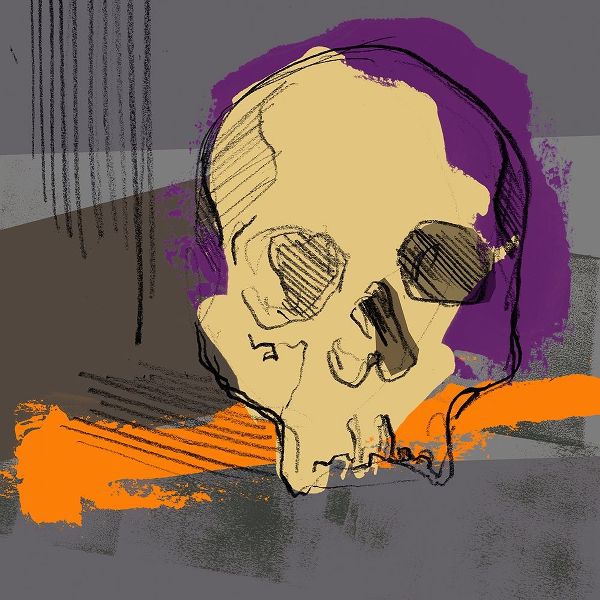 Parker, Jennifer Paxton 아티스트의 Mod Skull Collage II 작품
