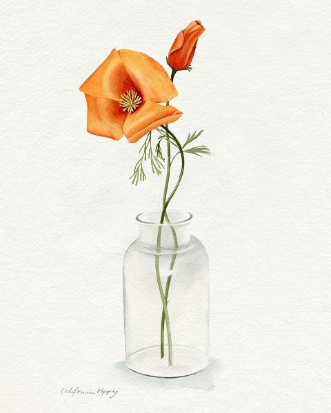 Popp, Grace 아티스트의 California Poppy Vase I 작품