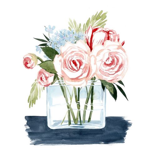 Popp, Grace 아티스트의 Loose Watercolor Bouquet II 작품