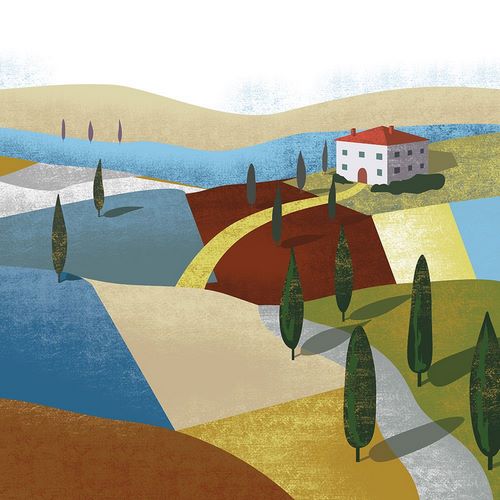 Arctic Frame 작가의 Illustrated Italian Landscape I 작품