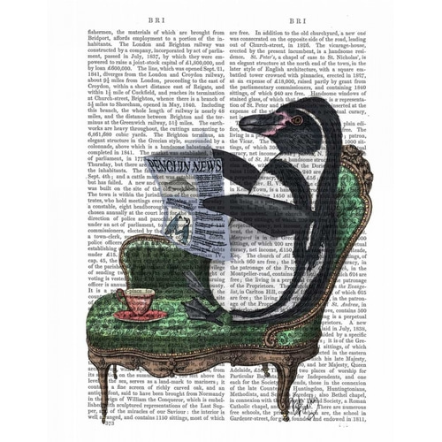 Penguin Reading Newspaper