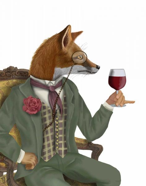 Wine Taster Fox, Portrait