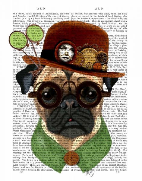 Pug with Steampunk Bowler Hat