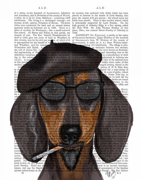 Hipster Dachshund Black and Tan