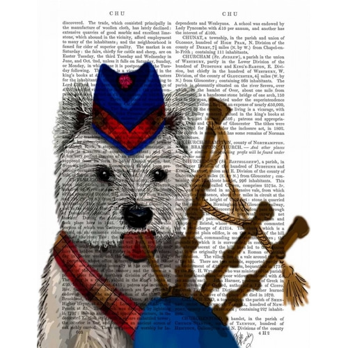 West Highland Terrier and Bagpipes