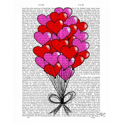 Valentine Heart Balloon Illustration