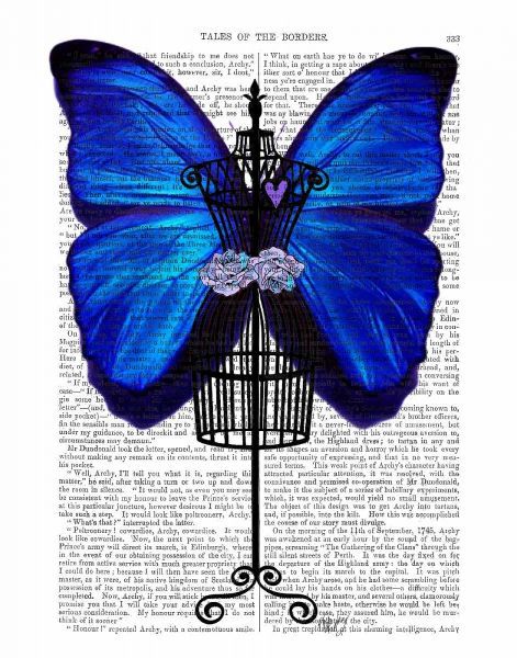 Mannequin Blue Butterfly