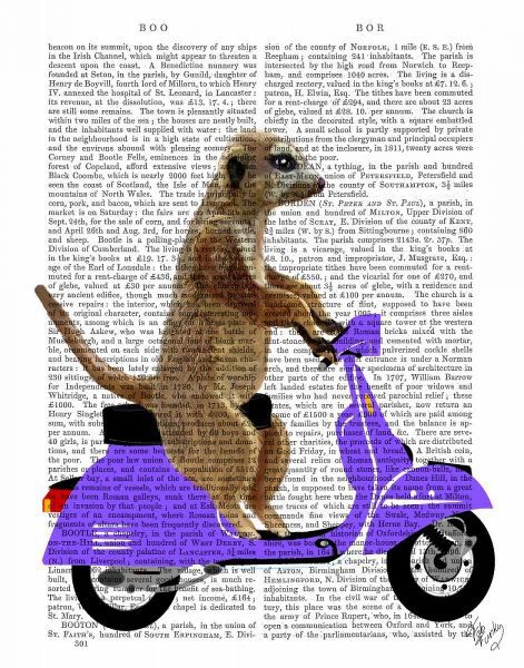 Meerkat on Lilac Moped