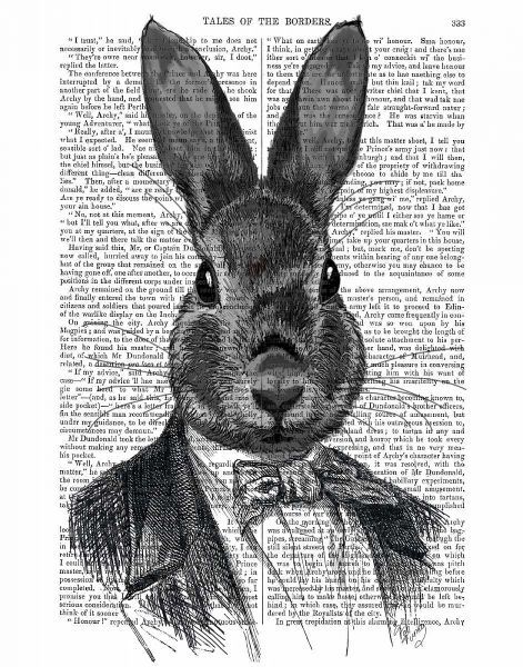 Rabbit In Suit Portrait