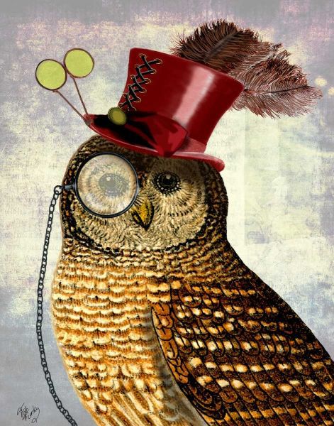Owl With Top Hat