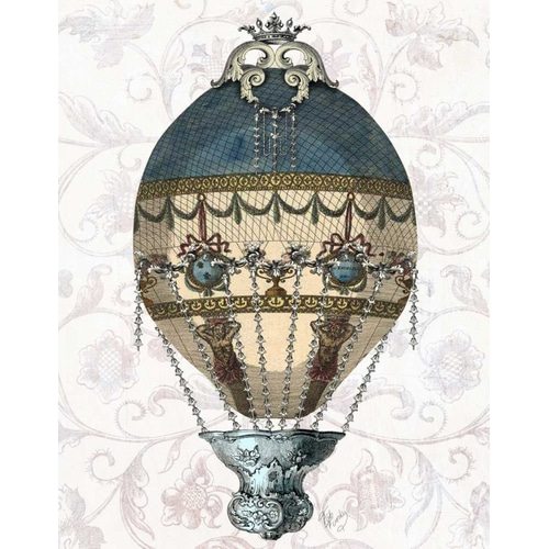 Baroque Balloon Blue and Cream