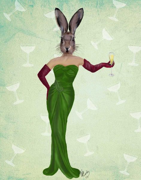 Rabbit Green Dress