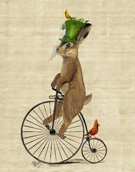 March Hare on Penny Farthing