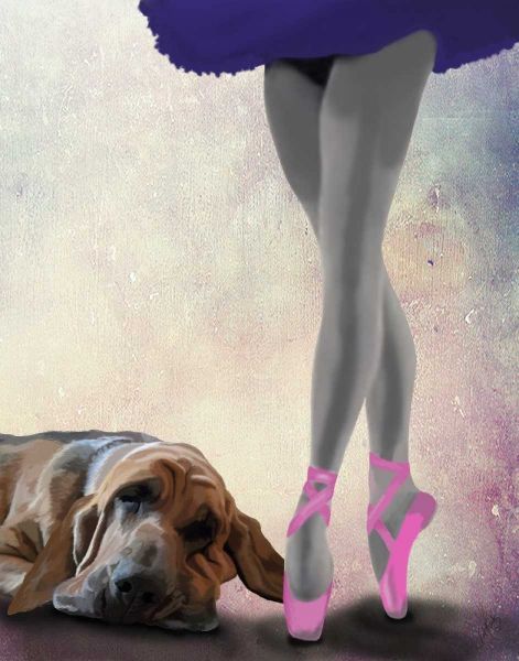 Bloodhound And Ballet Dancer