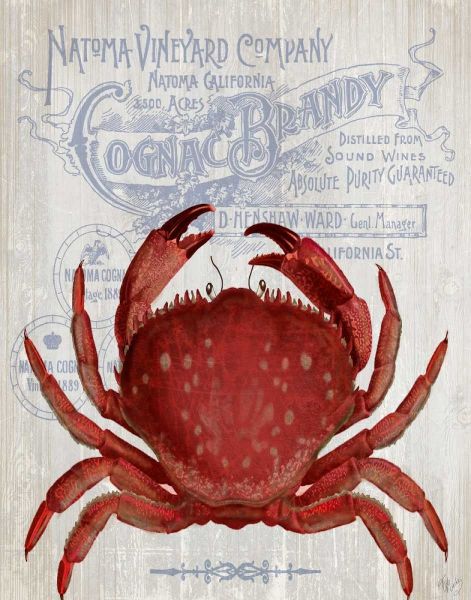 Crab Prohibition Crab On White