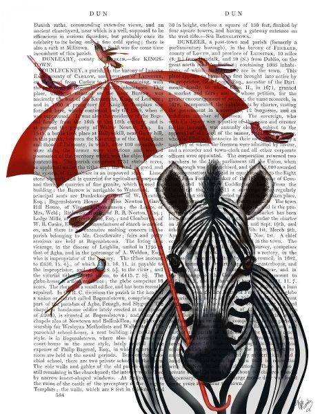 Zebra with Umbrella 2, Forward