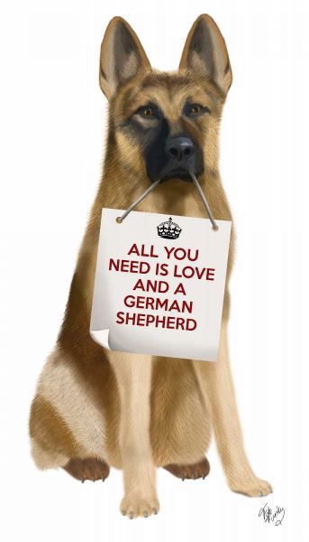 Love and German Shepherd