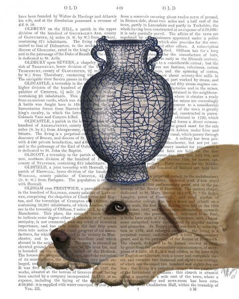 Labrador with Blue Vase