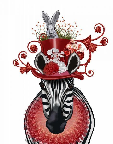 Zebra and Bunny Hat