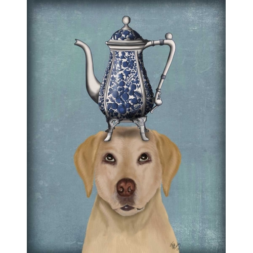 Labrador with Teapot