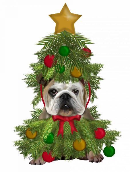 English Bulldog, Christmas Tree Costume