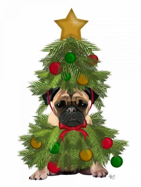 Pug, Christmas Tree Costume