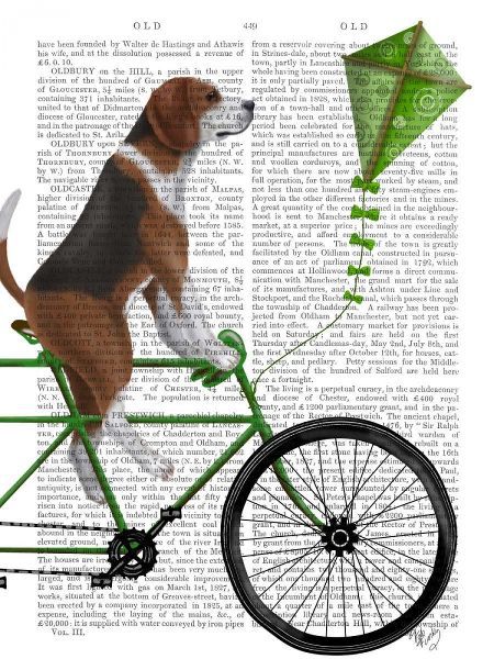 Beagle on Bicycle