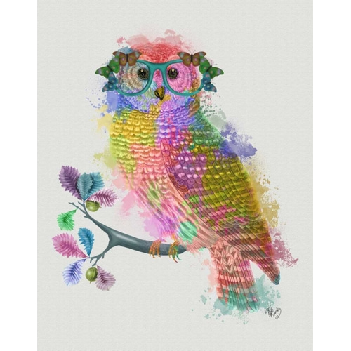 Rainbow Splash Owl