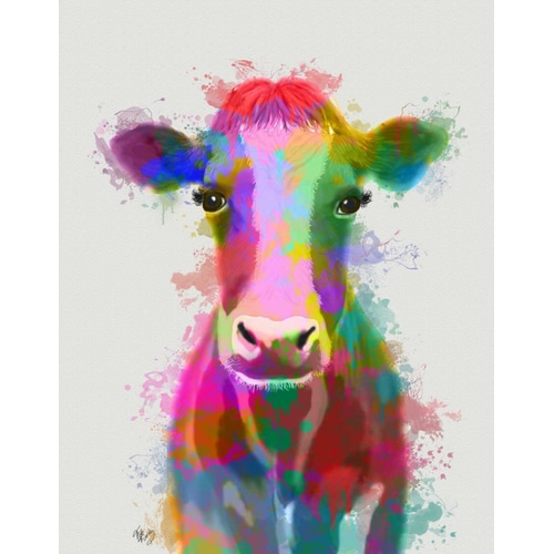 Rainbow Splash Cow