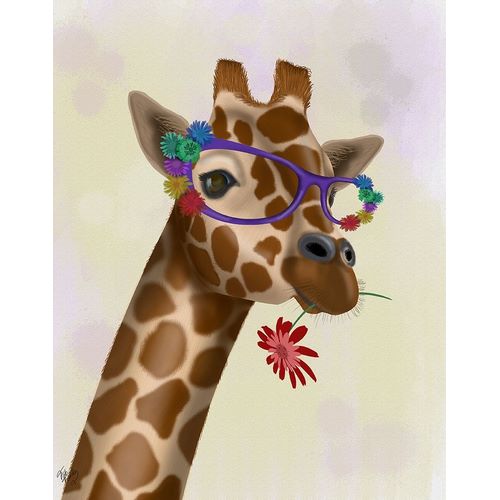 Giraffe and Flower Glasses 2