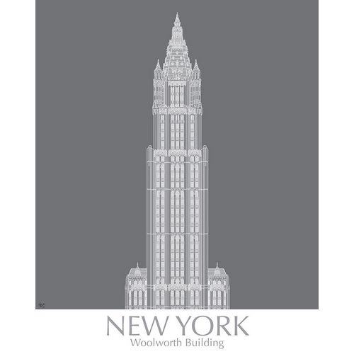 New York Woolworth Building Monochrome