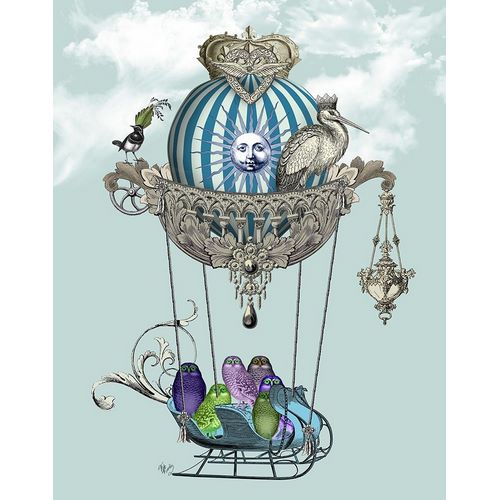 Owls in Sled Balloon