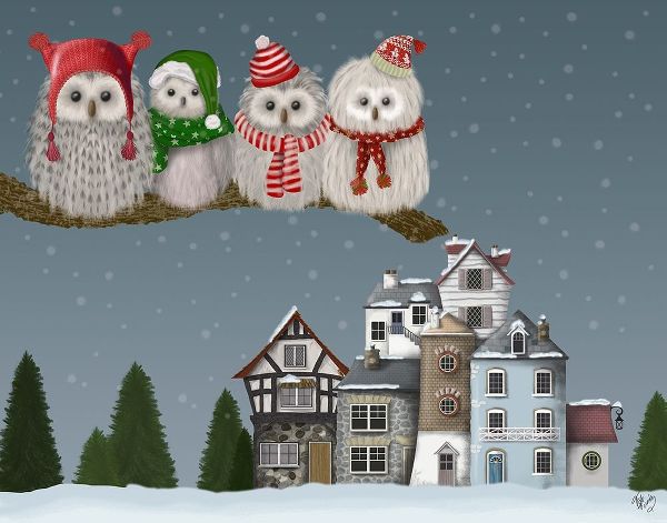 Christmas Christmas Owl Village