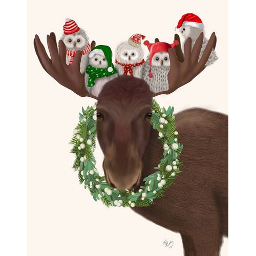 Christmas Moose and Christmas Owls