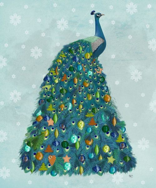 Christmas Peacock Christmas Tree