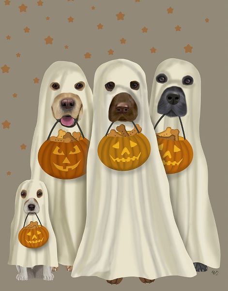 Halloween Trick or Treat Dogs